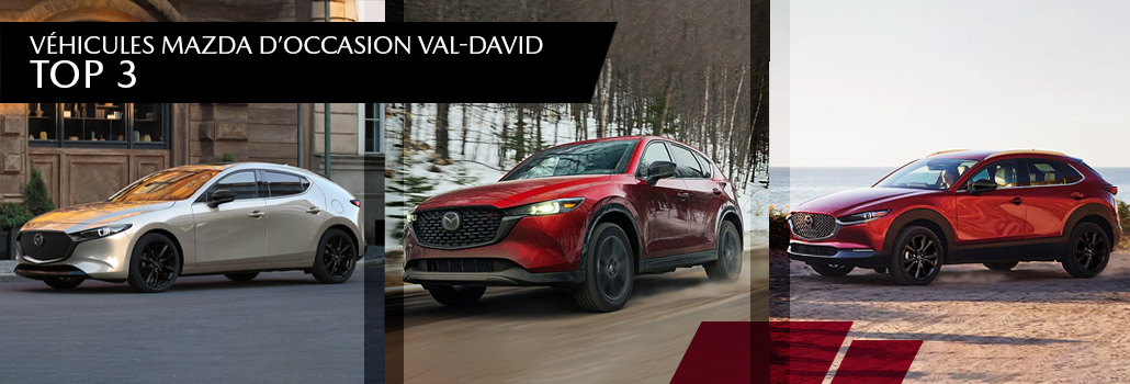 Top 3 des véhicules Mazda d’occasion les plus populaires à Val-David