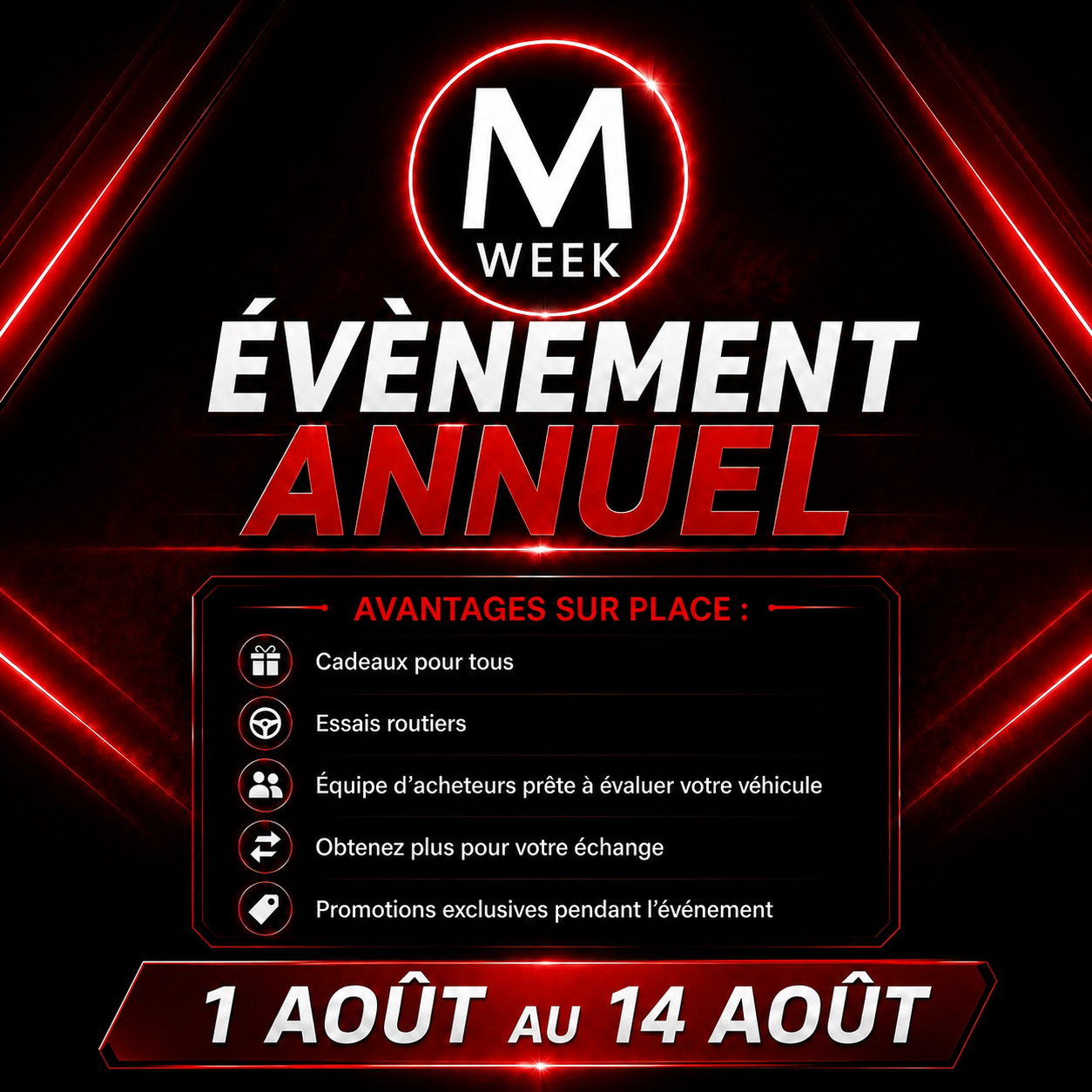 Mazda val david promo aout M WEEK